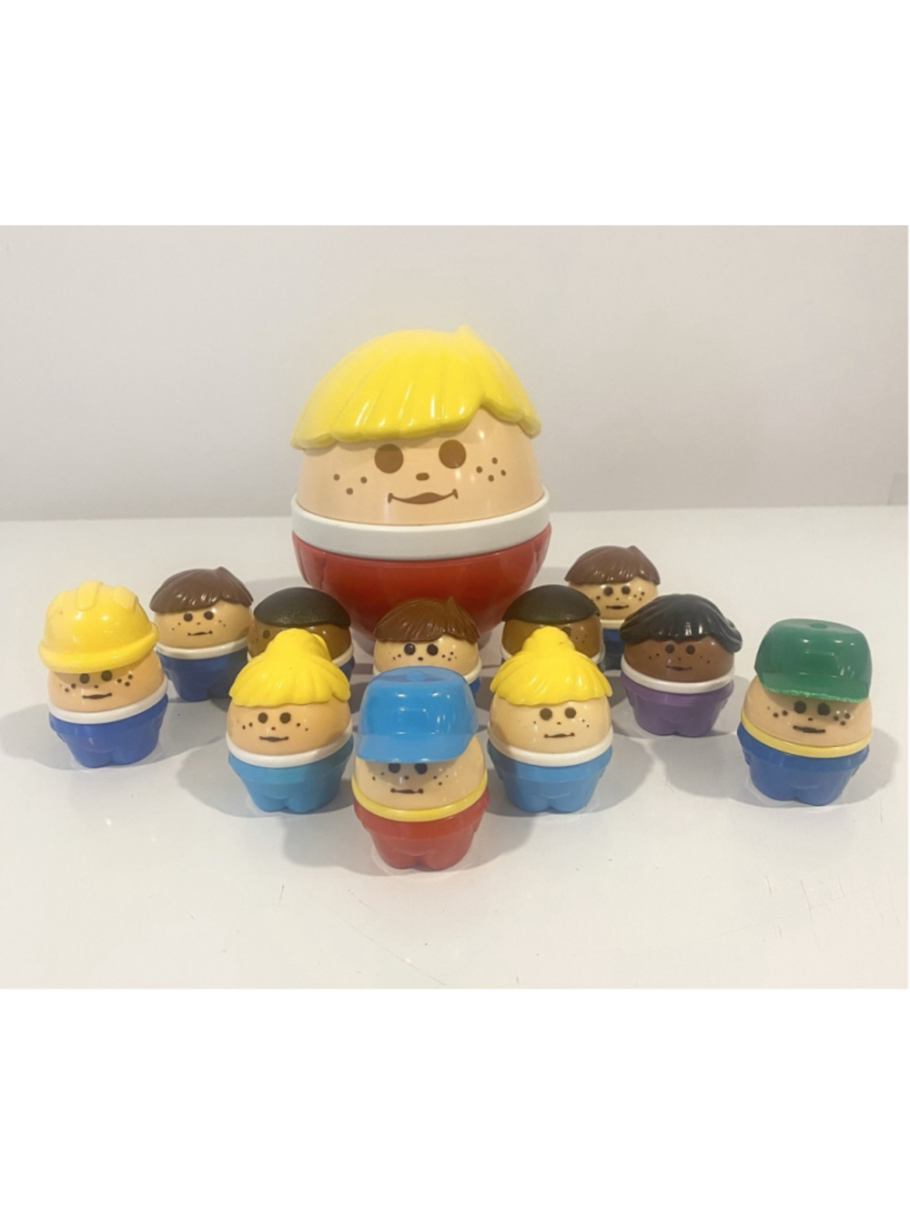 Vintage Little Tikes Toddle Tots Lot 11 Figures Jumbo Weeble Wobble Chime 1980s
